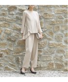 【ドレス/DRESS+】の結婚式 パンツドレス セットアップ パーティー プリーツ ベージュ|ID: prp329100004812623 ipo3291000000034937139