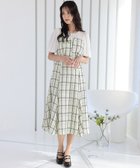 【プールヴー/PourVous】のツイードビスチェ風結婚式パーティードレスお呼ばれオケージョンドレス同窓会 ホワイト×オフ|ID: prp329100004812633 ipo3291000000034937258