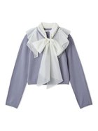 【スナイデル/SNIDEL】のシアーカラーニットカーデプルオーバー 人気、トレンドファッション・服の通販 founy(ファニー) ファッション Fashion レディースファッション Fashion for Women トップス・カットソー Cut & Sew Tops ニット Knit Tops & Sweaters カジュアルプルオーバー・ニットトップス Pullovers & Knit Tops / Casual Pullovers エレガント 上品 Elegant オーガンジー Organza Fabric カーディガン Cardigan, Knitwear シアー Sheer, See-Through ジャケット Jacket, Outerwear スマート Smart, Elegant ドッキング Docking, Mixed Material ハンカチ Handkerchief, Hanky フィット Fit, Slim Fit フリル Frill, Ruffle ミックス Mix, Mixed Style リボン Ribbon, Bow おすすめ Recommended / Our Picks thumbnail SAX[083]|ID: prp329100004812637 ipo3291000000034937277