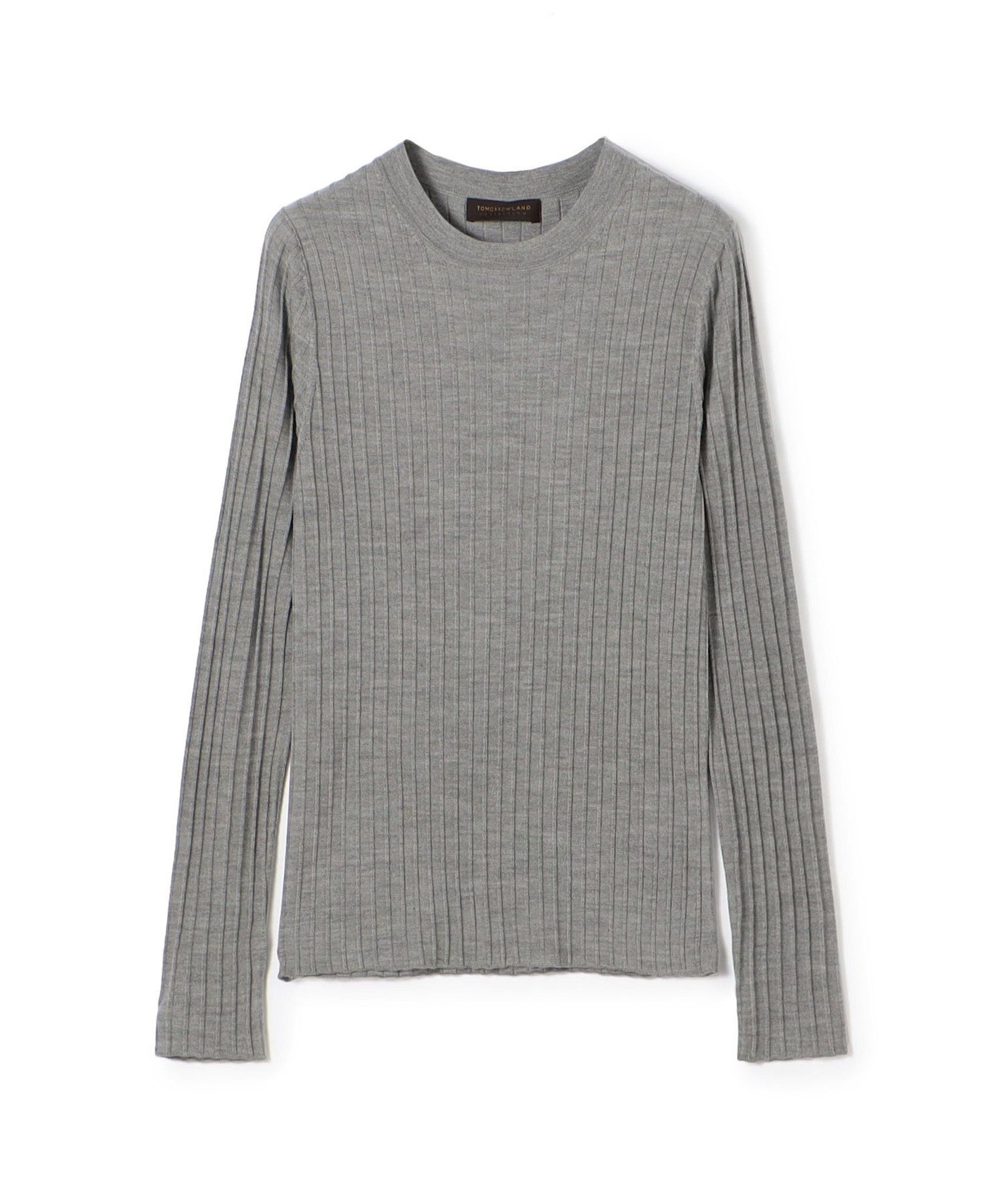 【トゥモローランド/TOMORROWLAND】のカシミヤシルクリブ クルーネックプルオーバー インテリア・キッズ・メンズ・レディースファッション・服の通販 founy(ファニー) 　ファッション　Fashion　レディースファッション　Fashion for Women　トップス・カットソー　Cut & Sew Tops　カジュアルプルオーバー・ニットトップス　Pullovers & Knit Tops / Casual Pullovers　イタリア　Italy　エレガント 上品　Elegant　シンプル　Simple, Minimal　フィット　Fit, Slim Fit　15 グレー|ID: prp329100004812639 ipo3291000000034937303
