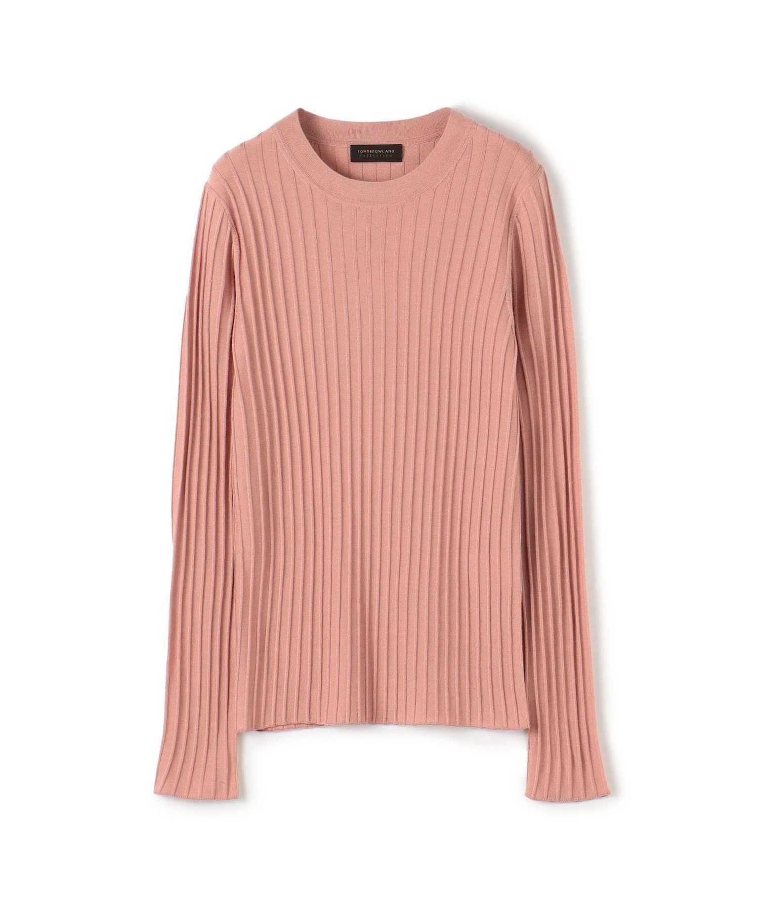 【トゥモローランド/TOMORROWLAND】のカシミヤシルクリブ クルーネックプルオーバー インテリア・キッズ・メンズ・レディースファッション・服の通販 founy(ファニー) 　ファッション　Fashion　レディースファッション　Fashion for Women　トップス・カットソー　Cut & Sew Tops　カジュアルプルオーバー・ニットトップス　Pullovers & Knit Tops / Casual Pullovers　イタリア　Italy　エレガント 上品　Elegant　シンプル　Simple, Minimal　フィット　Fit, Slim Fit　31 ライトピンク|ID: prp329100004812639 ipo3291000000034937308