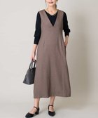 【アー ヴェー ヴェー/a.v.v】の【洗える】ツイード調ジャンスカ モカ|ID: prp329100004812640 ipo3291000000034937302