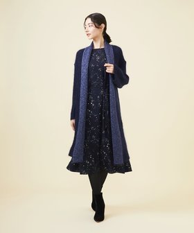【シビラ/SYBILLA】の【WINTER BLUE】モヘヤラメロングカーディガン 人気、トレンドファッション・服の通販 founy(ファニー) ファッション Fashion レディースファッション Fashion for Women トップス・カットソー Cut & Sew Tops カーディガン・羽織り Layered Style Cardigans カーディガン Cardigan, Knitwear 今季 This Season, Current Season 軽量 Lightweight, Ultra Light シンプル Simple, Minimal ポケット Pocket, Pocket Detail ロング Long, Long-Length 冬 Winter / This Winter おすすめ Recommended / Our Picks エレガント 上品 Elegant |ID:prp329100004812642