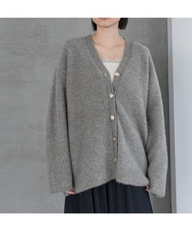 【アパートバイローリーズ/apart by lowrys】のチャイニーズラクーンコンVカーディガン 人気、トレンドファッション・服の通販 founy(ファニー) ファッション Fashion レディースファッション Fashion for Women トップス・カットソー Cut & Sew Tops カーディガン・羽織り Layered Style Cardigans おすすめ Recommended / Our Picks インナー Innerwear カーディガン Cardigan, Knitwear デニム Denim, Jeans Material ポケット Pocket, Pocket Detail 人気 Popular, Best Seller |ID:prp329100004812664