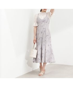 【プロポーション ボディドレッシング/PROPORTION BODY DRESSING】のプリントフラワーワンピース 人気、トレンドファッション・服の通販 founy(ファニー) ファッション Fashion レディースファッション Fashion for Women ワンピース Dresses カットソー Cut and Sewn Top コルセット Corset, Bustier シンプル Simple, Minimal エレガント 上品 Elegant |ID:prp329100004812682