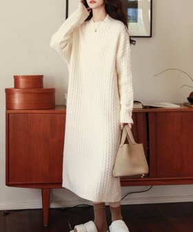 【アミュレット/Amulet】の【Dewlily】ボトルネックリブニットワンピース 人気、トレンドファッション・服の通販 founy(ファニー) ファッション Fashion レディースファッション Fashion for Women ワンピース Dresses ニットワンピース Knit Dresses シンプル Simple, Minimal ボトルネック Bottle Neck, Mock Neck 冬 Winter / This Winter |ID:prp329100004812695