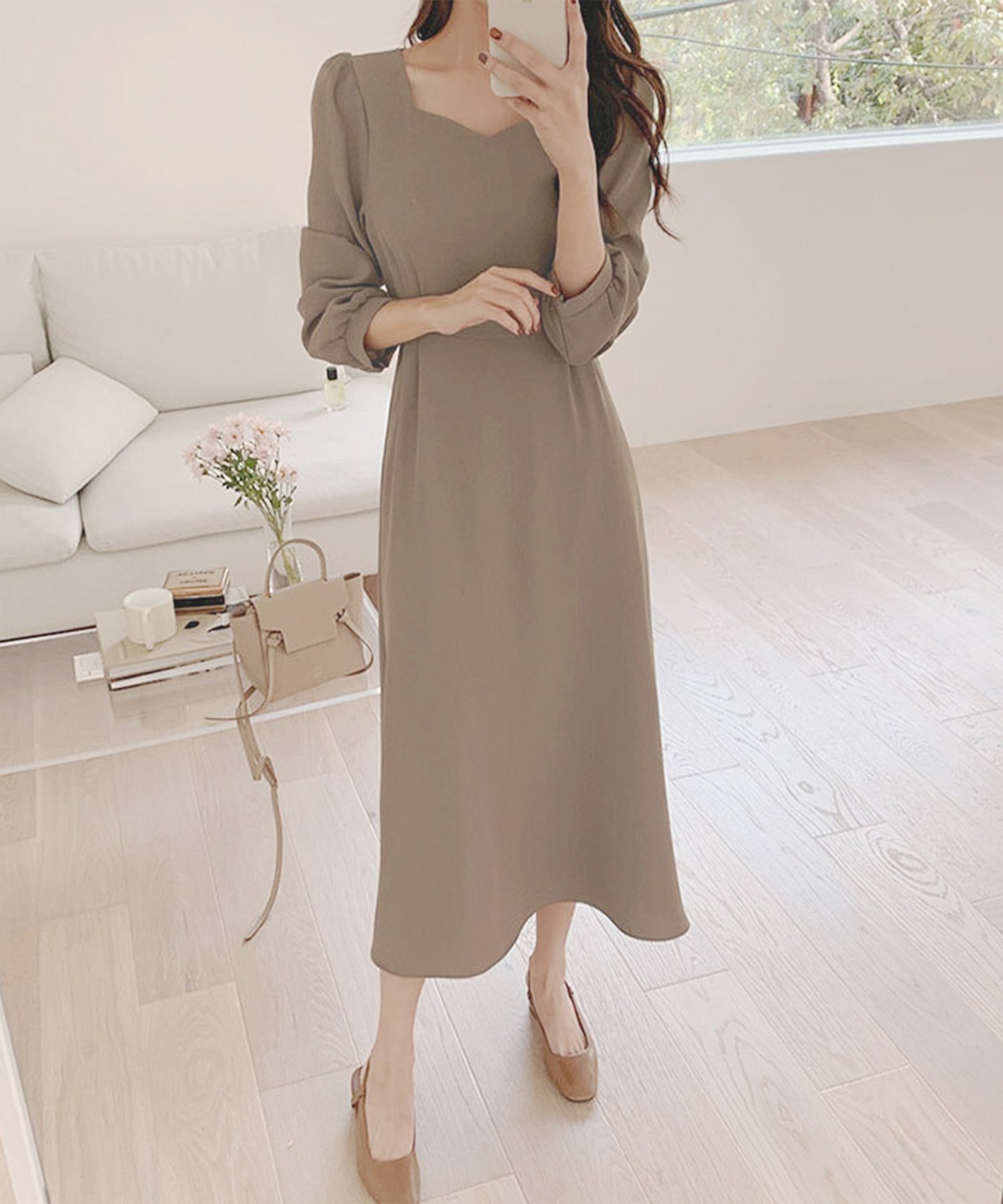 【アミュレット/Amulet】の【Amulet】ハートネックワンピース 人気、トレンドファッション・服の通販 founy(ファニー) 　ファッション　Fashion　レディースファッション　Fashion for Women　ワンピース　Dresses　シンプル　Simple, Minimal　デコルテ　Décolleté, Neckline　 other-1|ID: prp329100004812710 ipo3291000000034938035