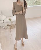 【アミュレット/Amulet】の【Amulet】ハートネックワンピース 人気、トレンドファッション・服の通販 founy(ファニー) ファッション Fashion レディースファッション Fashion for Women ワンピース Dresses シンプル Simple, Minimal デコルテ Décolleté, Neckline thumbnail ベージュ|ID: prp329100004812710 ipo3291000000034938037