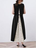 【ドゥーベル/Doux Belle】の【Doux Belle】ワンピース ロング丈 半袖 長袖 人気、トレンドファッション・服の通販 founy(ファニー) ファッション Fashion レディースファッション Fashion for Women ワンピース Dresses 春 Spring 秋 Autumn シフォン Chiffon, Lightweight Fabric シンプル Simple, Minimal スリット Slit, Slit Detail ドット Polka Dot, Dot Pattern ノースリーブ Sleeveless, No-Sleeve 長袖 Long Sleeve, Full Sleeve ポケット Pocket, Pocket Detail 半袖 Short Sleeve, Half Sleeve ラウンド Round, Round Neck ロング Long, Long-Length 夏 Summer thumbnail ドット|ID: prp329100004812716 ipo3291000000034938090