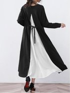 【ドゥーベル/Doux Belle】の【Doux Belle】ワンピース ロング丈 半袖 長袖 人気、トレンドファッション・服の通販 founy(ファニー) ファッション Fashion レディースファッション Fashion for Women ワンピース Dresses 春 Spring 秋 Autumn シフォン Chiffon, Lightweight Fabric シンプル Simple, Minimal スリット Slit, Slit Detail ドット Polka Dot, Dot Pattern ノースリーブ Sleeveless, No-Sleeve 長袖 Long Sleeve, Full Sleeve ポケット Pocket, Pocket Detail 半袖 Short Sleeve, Half Sleeve ラウンド Round, Round Neck ロング Long, Long-Length 夏 Summer thumbnail ホワイト|ID: prp329100004812716 ipo3291000000034938100