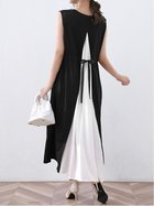 【ドゥーベル/Doux Belle】の【Doux Belle】ワンピース ロング丈 半袖 長袖 人気、トレンドファッション・服の通販 founy(ファニー) ファッション Fashion レディースファッション Fashion for Women ワンピース Dresses 春 Spring 秋 Autumn シフォン Chiffon, Lightweight Fabric シンプル Simple, Minimal スリット Slit, Slit Detail ドット Polka Dot, Dot Pattern ノースリーブ Sleeveless, No-Sleeve 長袖 Long Sleeve, Full Sleeve ポケット Pocket, Pocket Detail 半袖 Short Sleeve, Half Sleeve ラウンド Round, Round Neck ロング Long, Long-Length 夏 Summer thumbnail ホワイト|ID: prp329100004812716 ipo3291000000034938101