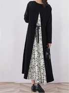 【ドゥーベル/Doux Belle】の【Doux Belle】ワンピース ロング丈 半袖 長袖 人気、トレンドファッション・服の通販 founy(ファニー) ファッション Fashion レディースファッション Fashion for Women ワンピース Dresses 春 Spring 秋 Autumn シフォン Chiffon, Lightweight Fabric シンプル Simple, Minimal スリット Slit, Slit Detail ドット Polka Dot, Dot Pattern ノースリーブ Sleeveless, No-Sleeve 長袖 Long Sleeve, Full Sleeve ポケット Pocket, Pocket Detail 半袖 Short Sleeve, Half Sleeve ラウンド Round, Round Neck ロング Long, Long-Length 夏 Summer thumbnail ホワイト花柄|ID: prp329100004812716 ipo3291000000034938103