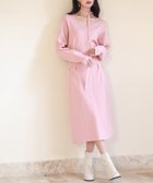 【セゾンドパピヨン/SAISON DE PAPILLON】のイマドキシルエのハイゲージニットワンピース 人気、トレンドファッション・服の通販 founy(ファニー) ファッション Fashion レディースファッション Fashion for Women ワンピース Dresses ニットワンピース Knit Dresses デコルテ Décolleté, Neckline ペンシル Pencil, Pencil Skirt リボン Ribbon, Bow thumbnail ピンク|ID: prp329100004812728 ipo3291000000034938201