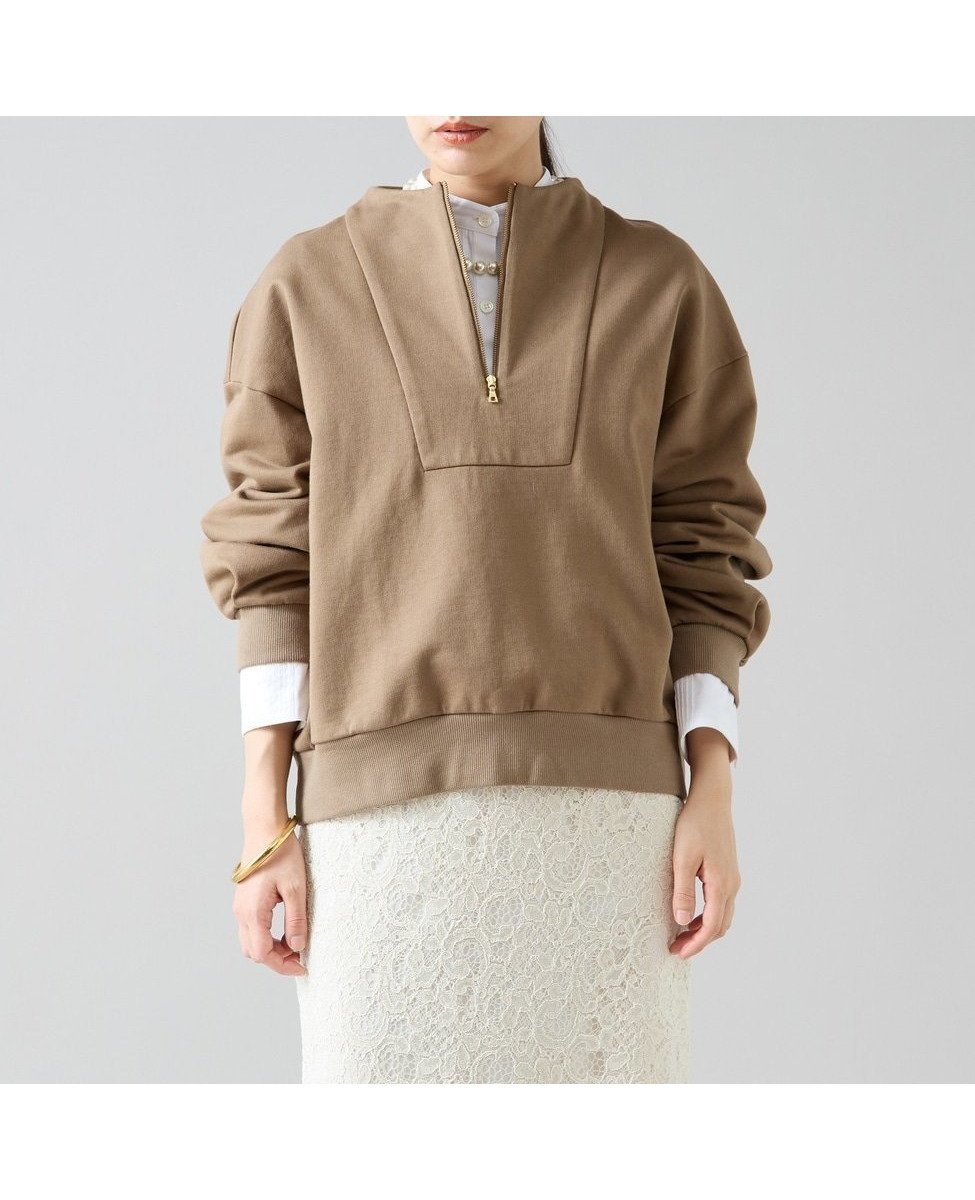 【ティアラ/Tiara】のZIPプルオーバー 人気、トレンドファッション・服の通販 founy(ファニー) 　ファッション　Fashion　レディースファッション　Fashion for Women　トップス・カットソー　Cut & Sew Tops　カジュアルプルオーバー・ニットトップス　Pullovers & Knit Tops / Casual Pullovers　シルケット　Silket, Silky Cotton　ボトルネック　Bottle Neck, Mock Neck　メタル　Metal, Metal Parts　 other-1|ID: prp329100004812729 ipo3291000000034938202