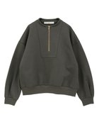 【ティアラ/Tiara】のZIPプルオーバー 人気、トレンドファッション・服の通販 founy(ファニー) ファッション Fashion レディースファッション Fashion for Women トップス・カットソー Cut & Sew Tops カジュアルプルオーバー・ニットトップス Pullovers & Knit Tops / Casual Pullovers シルケット Silket, Silky Cotton ボトルネック Bottle Neck, Mock Neck メタル Metal, Metal Parts thumbnail チャコールグレー|ID: prp329100004812729 ipo3291000000034938205