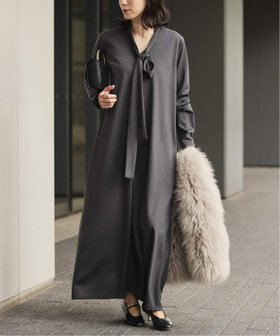 【ヴェルメイユ パー イエナ/VERMEIL par iena】のwool mix Bow ワンピース 人気、トレンドファッション・服の通販 founy(ファニー) ファッション Fashion レディースファッション Fashion for Women ワンピース Dresses 2025年 2025 2025-2026秋冬・A/W Autumn/Winter 2025–26 AW25–26 アクセサリー Fashion Accessories クラシカル Classical, Vintage-Inspired クラシック Classic, Timeless Style シルバー Silver, Metallic Silver ドレス Dress, One-Piece ドレープ Drape, Draping Fabric フィット Fit, Slim Fit エレガント 上品 Elegant |ID:prp329100004812742