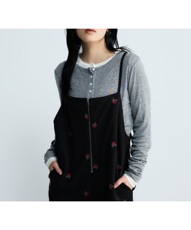 【ジーナシス/JEANASiS】のシルキータッチヘンリーLS TEE 人気、トレンドファッション・服の通販 founy(ファニー) ファッション Fashion レディースファッション Fashion for Women インナー Innerwear カットソー Cut and Sewn Top サロペット Overalls, Salopette シルク Silk, 100% Silk 長袖 Long Sleeve, Full Sleeve |ID:prp329100004812746