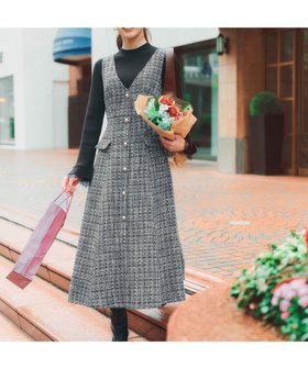 【プロポーション ボディドレッシング/PROPORTION BODY DRESSING】のミックスツイードロングジャンスカ 25AW 人気、トレンドファッション・服の通販 founy(ファニー) ファッション Fashion レディースファッション Fashion for Women 2025年 2025 2025-2026秋冬・A/W Autumn/Winter 2025–26 AW25–26 ツイード Twill, Twill Weave フィット Fit, Slim Fit フロント Front, Front Design ミックス Mix, Mixed Style 定番 Standard, Basic Item |ID:prp329100004812785