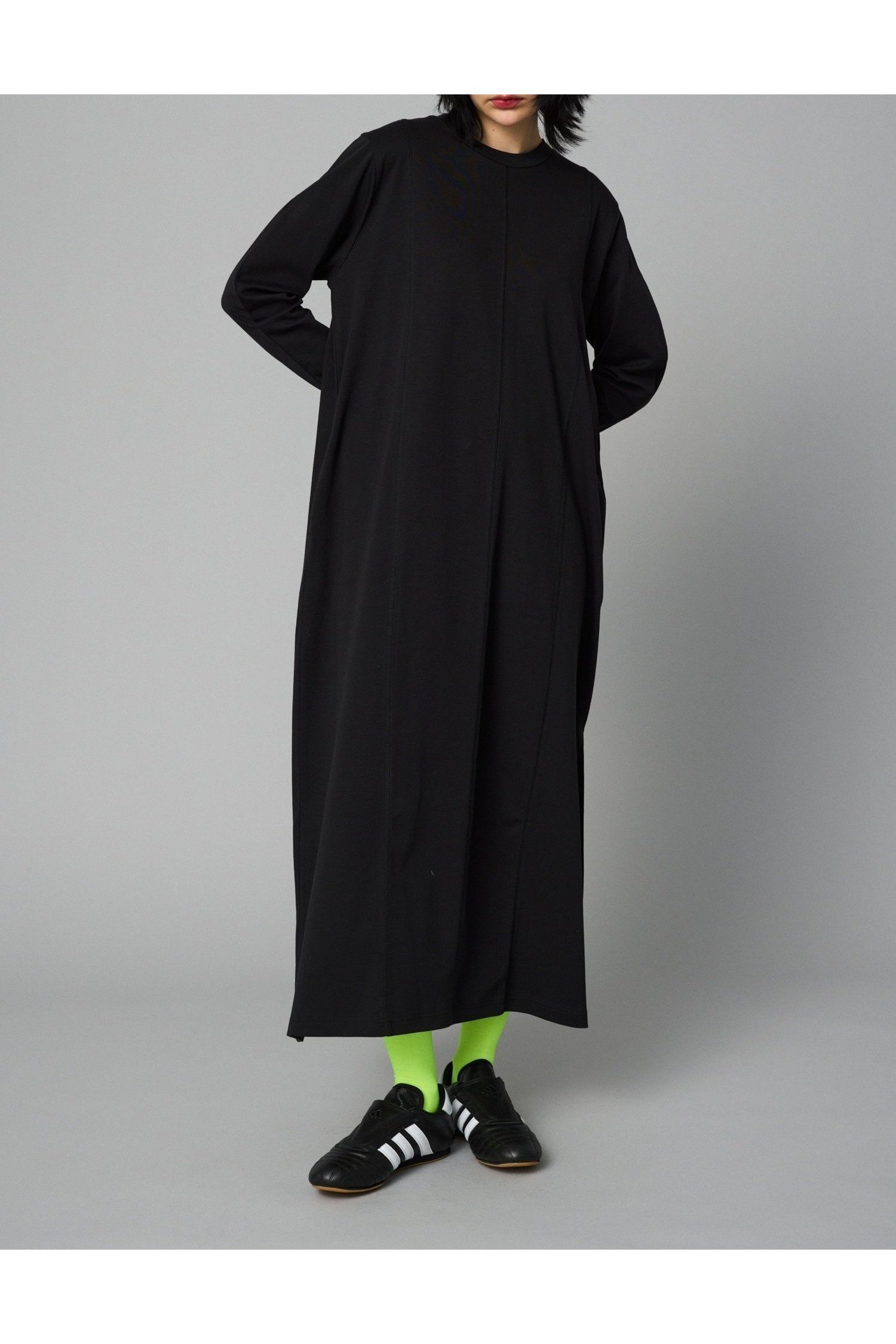【ヘリンドットサイ/HeRIN.CYE】のLong cut dress インテリア・キッズ・メンズ・レディースファッション・服の通販 founy(ファニー) 　ファッション　Fashion　レディースファッション　Fashion for Women　ワンピース　Dresses　フォーマル・パーティードレス・結婚式用ドレス　Elegant & Casual Dresses　ネオン　Neon, Neon Color　リラックス　Relax, Relaxed Fit　ロング　Long, Long-Length　BLK|ID: prp329100004812794 ipo3291000000034938917