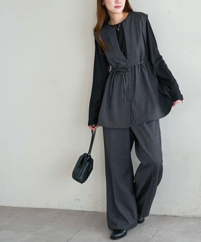 【ディスコート/Discoat】のマルチウェイセットアップ インテリア・キッズ・メンズ・レディースファッション・服の通販 founy(ファニー) https://founy.com/ ファッション Fashion レディースファッション Fashion for Women セットアップ Matching Sets カットソー Cut and Sewn Top シンプル Simple, Minimal センター Center, Center Line トレンド Trend, Trending Now フィット Fit, Slim Fit フレア Flare, Flared フロント Front, Front Design ポケット Pocket, Pocket Detail リボン Ribbon, Bow ループ Loop, Loop Knit |ID: prp329100004812803 ipo3291000000035162663