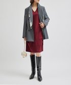 【ロペ/ROPE'】のキュプラポリエステルタックフォルムワンピース【Sサイズフェア対象】 ワイン系(67)|ID: prp329100004812805 ipo3291000000034939012