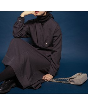 【アーバンリサーチ ロッソ/URBAN RESEARCH ROSSO】の『UR TECH SMOOTHLUXE』F by ROSSO キーネックワンピース 人気、トレンドファッション・服の通販 founy(ファニー) ファッション Fashion レディースファッション Fashion for Women ワンピース Dresses 秋 Autumn ショート Short, Short Length チャーム Charm, Pendant バランス Balance, Style Balance フレア Flare, Flared ロング Long, Long-Length 冬 Winter / This Winter A/W・秋冬 Autumn/Winter おすすめ Recommended / Our Picks エレガント 上品 Elegant 2025年 2025 2025-2026秋冬・A/W Autumn/Winter 2025–26 AW25–26 |ID:prp329100004812810