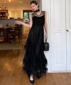 【ロイヤルパーティー/ROYAL PARTY】の【丈が選べる】ドレスチュールフレアワンピース 人気、トレンドファッション・服の通販 founy(ファニー) ファッション Fashion レディースファッション Fashion for Women ワンピース Dresses フォーマル・パーティードレス・結婚式用ドレス Elegant & Casual Dresses ダウン Down, Puffer チェック Check, Plaid, Tartan チュール Tulip, Tulip Motif ドレス Dress, One-Piece thumbnail ブラック|ID: prp329100004812822 ipo3291000000034939138