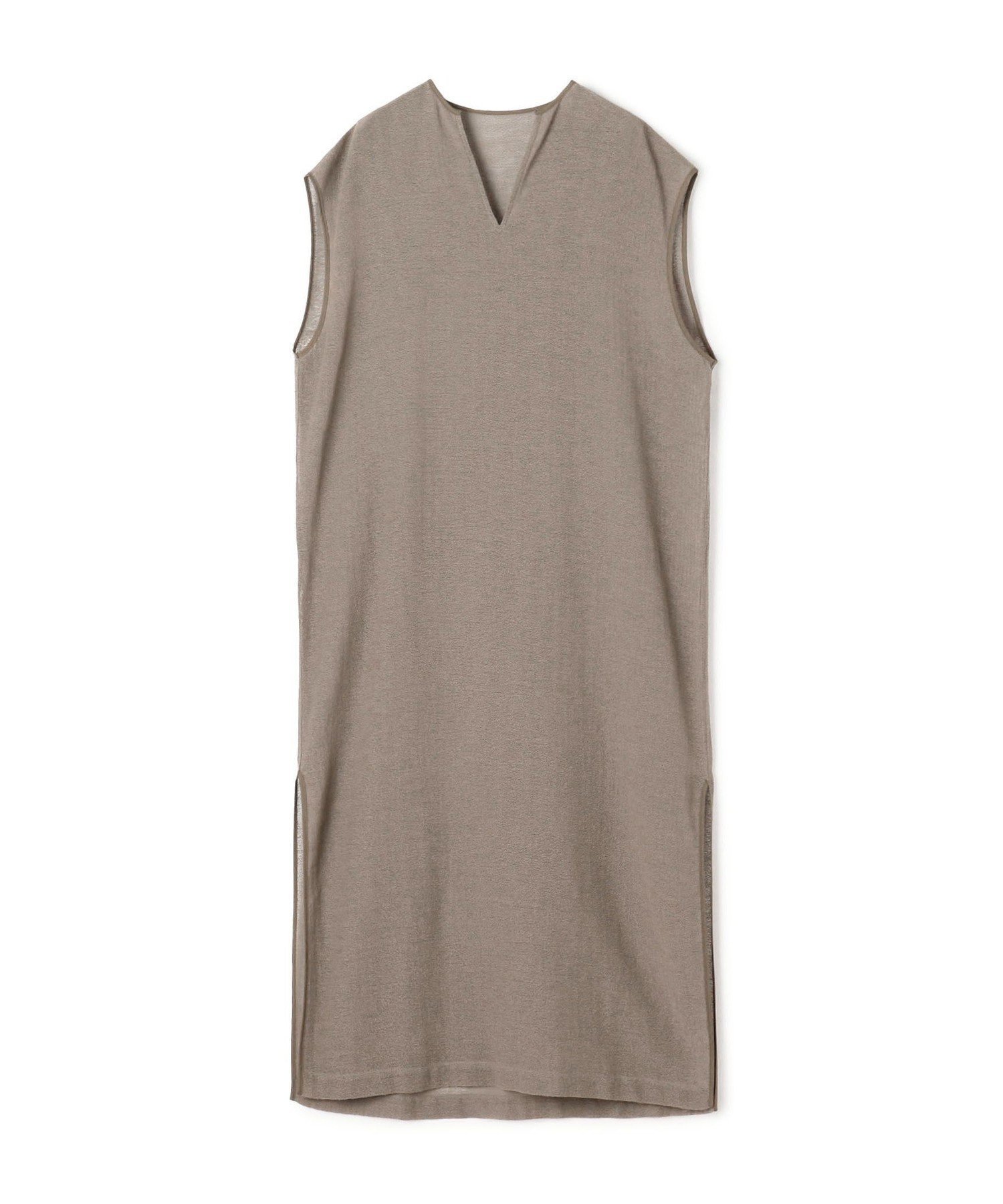 【トゥモローランド/TOMORROWLAND】のコットンポリエステルメッシュ キーネックワンピース 人気、トレンドファッション・服の通販 founy(ファニー) 　ファッション　Fashion　レディースファッション　Fashion for Women　ワンピース　Dresses　スリット　Slit, Slit Detail　バランス　Balance, Style Balance　ボトム　Bottoms, Lower Wear　マキシ　Maxi, Full Length　メッシュ　Mesh, Net Fabric　軽量　Lightweight, Ultra Light　 other-1|ID: prp329100004812826 ipo3291000000034939159