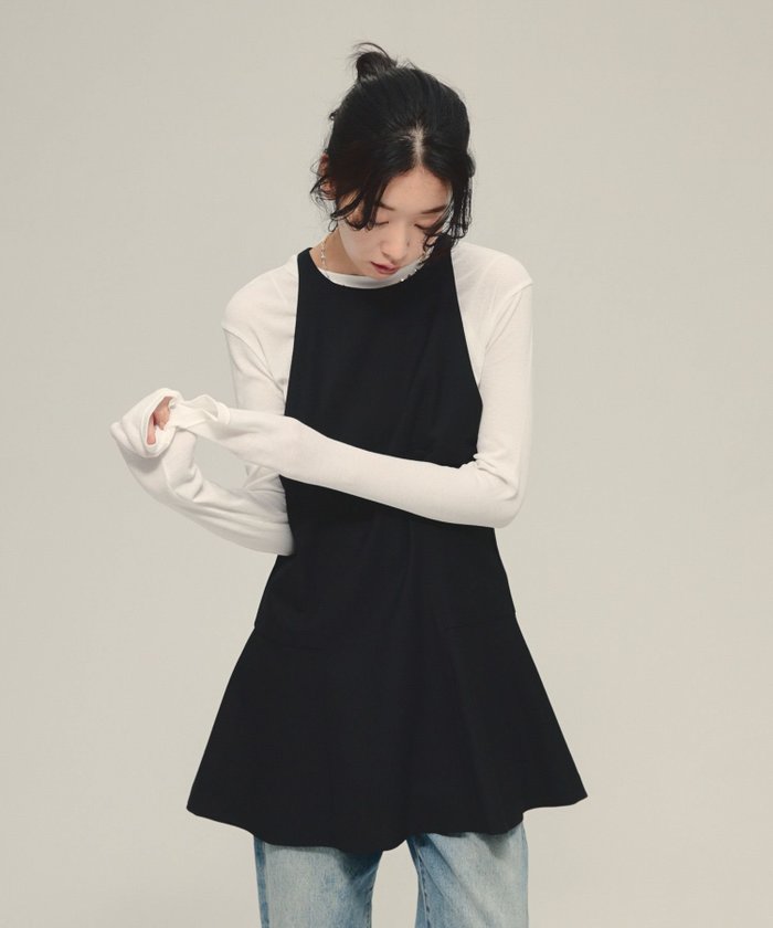 【ジーナシス/JEANASiS】のFit Flare Mini One-piece インテリア・キッズ・メンズ・レディースファッション・服の通販 founy(ファニー) https://founy.com/ ファッション Fashion レディースファッション Fashion for Women おすすめ Recommended / Our Picks インナー Innerwear シンプル Simple, Minimal フレア Flare, Flared 長袖 Long Sleeve, Full Sleeve |ID: prp329100004812958 ipo3291000000034943241