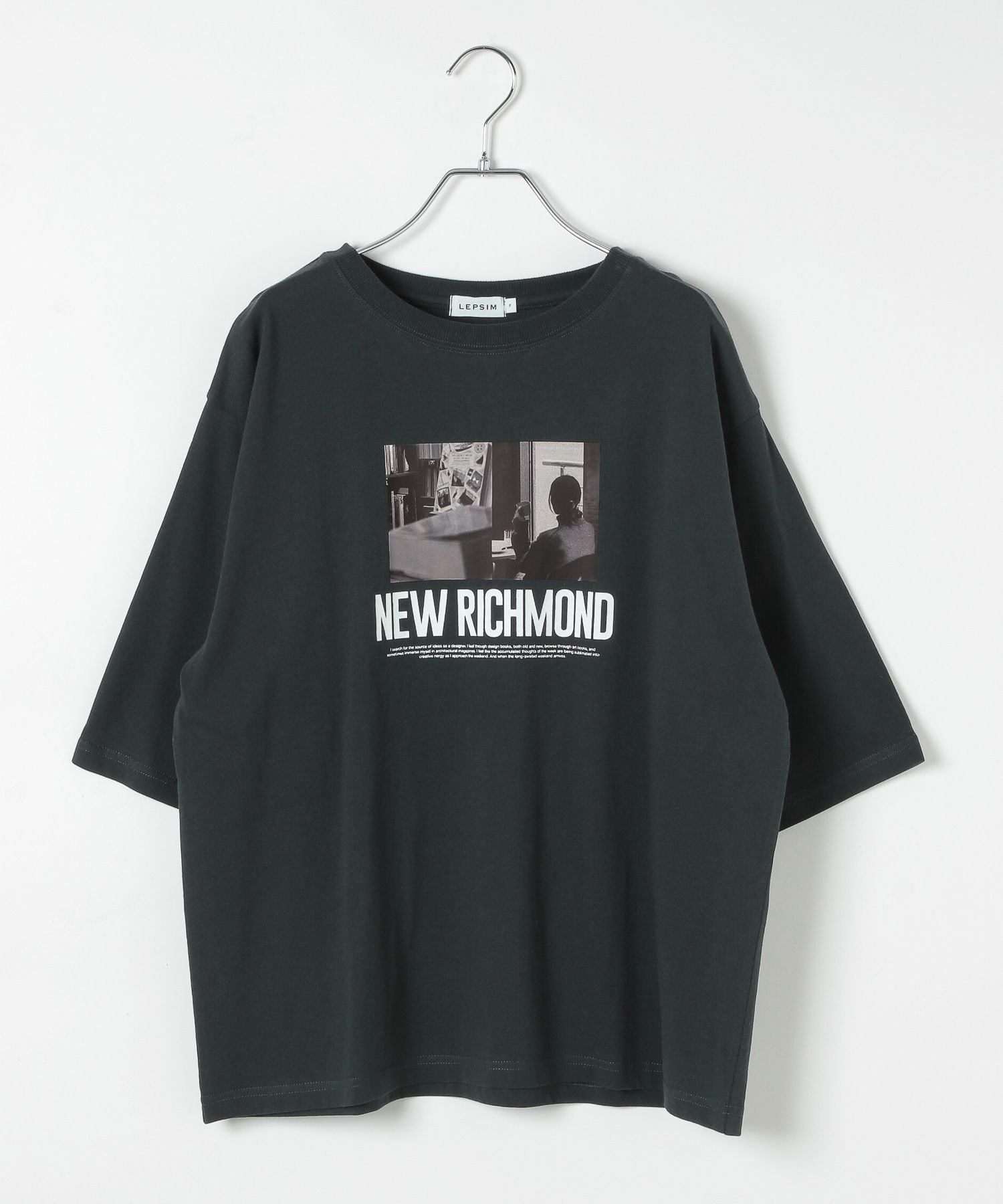 【レプシィム ローリーズファーム/LEPSIM LOWRYS FARM】のフォトプリント6分袖T インテリア・キッズ・メンズ・レディースファッション・服の通販 founy(ファニー) ファッション Fashion レディースファッション Fashion for Women トップス・カットソー Cut & Sew Tops インナー Innerwear プリント Print, Printed Pattern 人気 Popular, Best Seller チャコール19|ID: prp329100004812971 ipo3291000000034943498