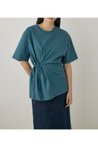 【マウジー/moussy】のウエストタイTシャツ オーガニックコットン使用 人気、トレンドファッション・服の通販 founy(ファニー) ファッション Fashion レディースファッション Fashion for Women トップス・カットソー Cut & Sew Tops シャツ・ブラウス・オフィスカジュアル Elegant Blouses & Button-Ups ロングTシャツ・Tシャツ Longline T-Shirts & Tees おすすめ Recommended / Our Picks カットソー Cut and Sewn Top シンプル Simple, Minimal ペプラム Peplum, Flared Hem リボン Ribbon, Bow 人気 Popular, Best Seller 再入荷 Restock / Back in Stock thumbnail BLU|ID: prp329100004812979 ipo3291000000034943613