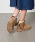 【アー ヴェー ヴェー/a.v.v / KIDS】の17-24cm 【毎年人気NO.1/撥水加工/クッションインソール】リボン付フェイクムートンブーツ ベージュ|ID: prp329100004813011 ipo3291000000035175958
