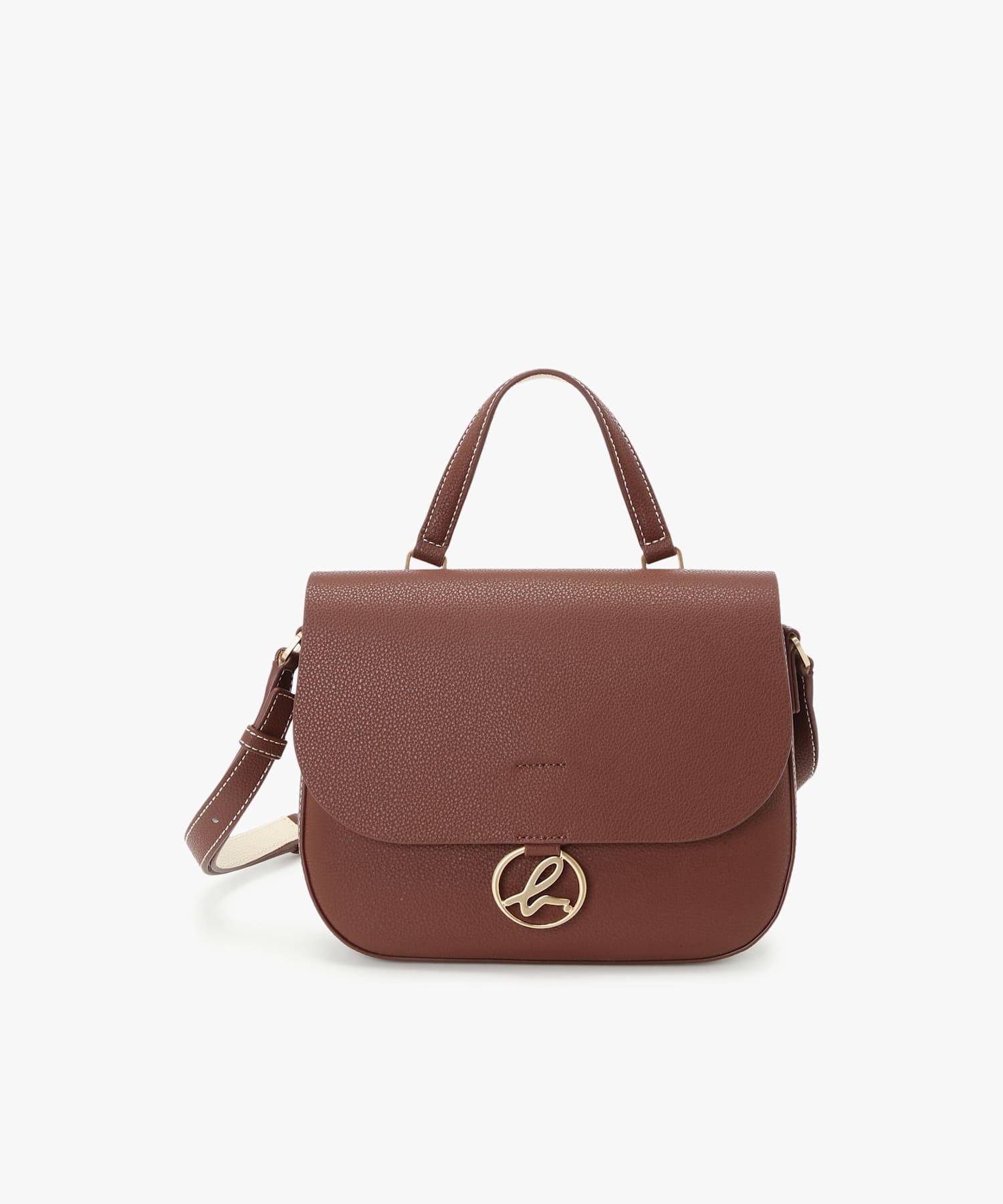 【アニエスベー ファム/agnes b. FEMME】のレザー ショルダーバッグ PAS13-05 インテリア・キッズ・メンズ・レディースファッション・服の通販 founy(ファニー) 　ファッション　Fashion　レディースファッション　Fashion for Women　おすすめ　Recommended / Our Picks　コンパクト　Compact, Small Size　コンビ　Combo, Combination Style　プレート　Plate, Dish　ライニング　Inner Lining, Inner Fabric, Lined　ブラウン系その他|ID: prp329100004813019 ipo3291000000034944128