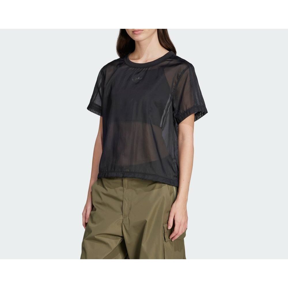 【アディダス/adidas】の【公式】アディダス adidas アディカラー シアー スリーストライプス 半袖Tシャツ インテリア・キッズ・メンズ・レディースファッション・服の通販 founy(ファニー) 　ファッション　Fashion　レディースファッション　Fashion for Women　トップス・カットソー　Cut & Sew Tops　シャツ・ブラウス・オフィスカジュアル　Elegant Blouses & Button-Ups　ロングTシャツ・Tシャツ　Longline T-Shirts & Tees　シアー　Sheer, See-Through　半袖　Short Sleeve, Half Sleeve　ブラック|ID: prp329100004813037 ipo3291000000034944312