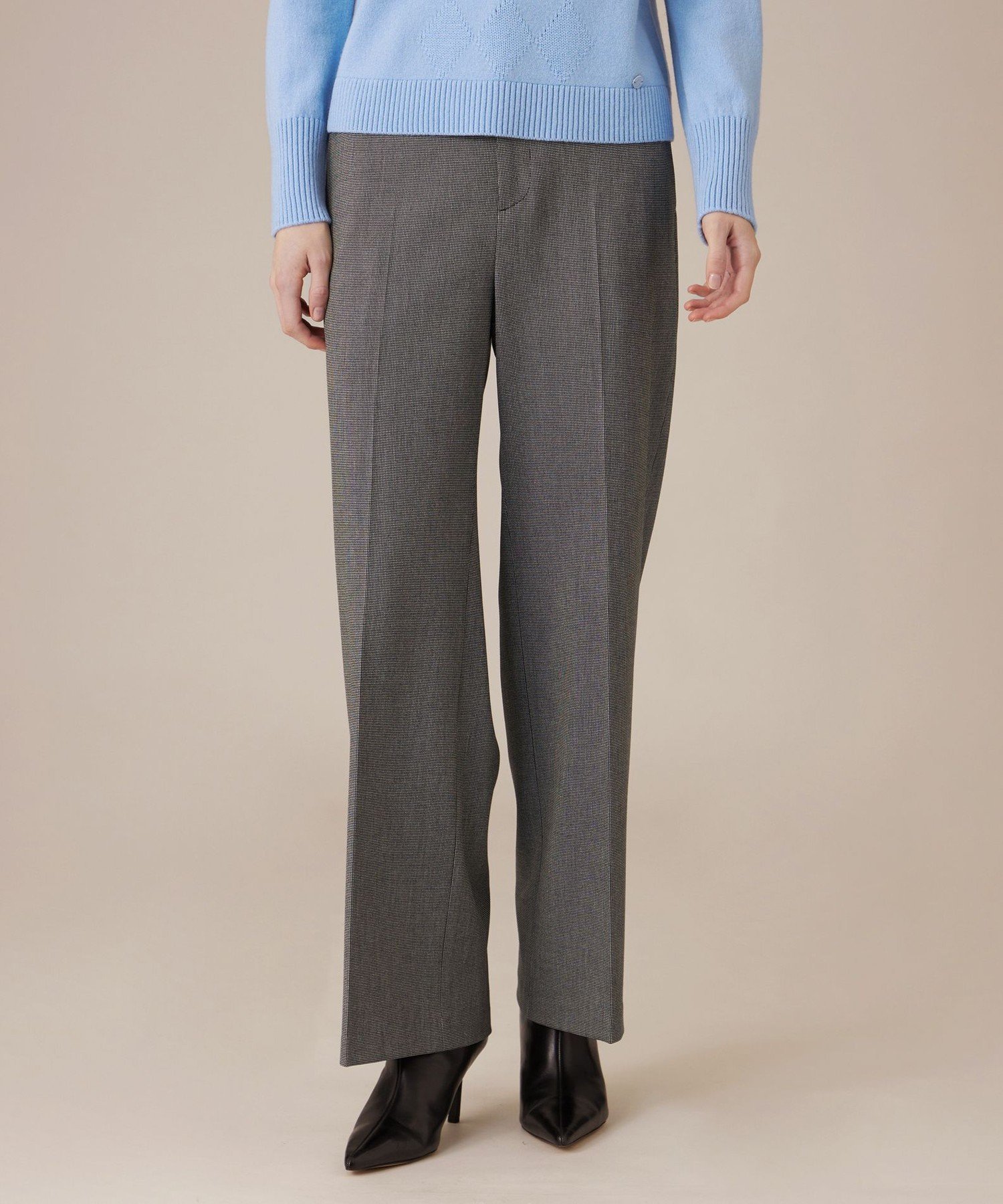 【マッキントッシュ ロンドン/MACKINTOSH LONDON】のブラッシュドツイルパンツ インテリア・キッズ・メンズ・レディースファッション・服の通販 founy(ファニー) ファッション Fashion レディースファッション Fashion for Women パンツ Pants & Trousers ウォッシャブル Machine Washable ストレッチ Stretch, Stretchy Fabric ストレート Straight, Straight Cut ワイド Wide, Wide Fit 冬 Winter / This Winter 秋 Autumn ブラック|ID: prp329100004813052 ipo3291000000034944413