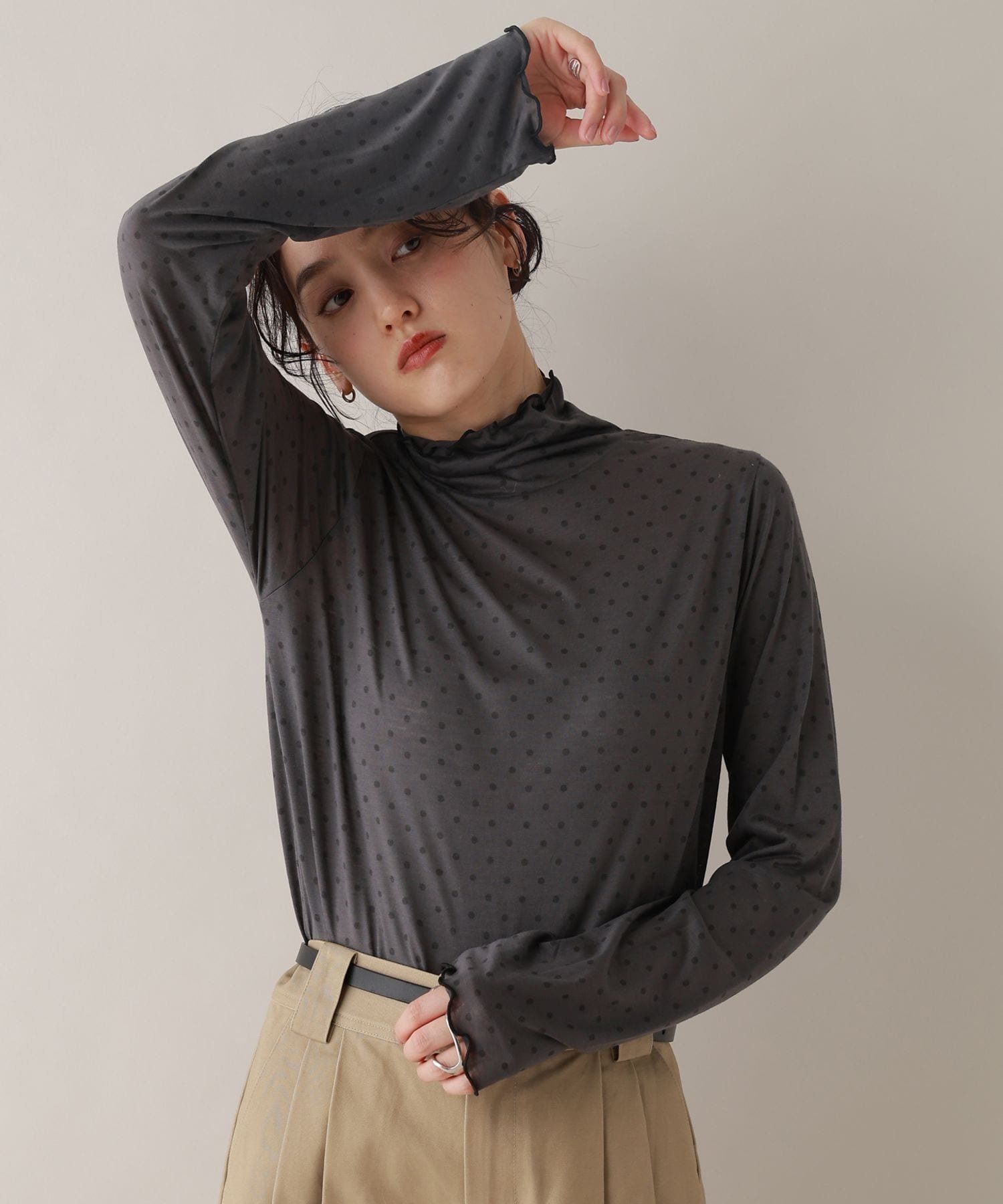 【レイジブルー/RAGEBLUE】のメロウインナーカットソー インテリア・キッズ・メンズ・レディースファッション・服の通販 founy(ファニー) 　ファッション　Fashion　レディースファッション　Fashion for Women　トップス・カットソー　Cut & Sew Tops　カットソー・ベーシックTシャツ　Cut-and-Sewn Tops / Stretch Tees & Basics　おすすめ　Recommended / Our Picks　とろみ　Fluid, Flowy Fabric　インナー　Innerwear　シアー　Sheer, See-Through　ジャケット　Jacket, Outerwear　タートルネック　Turtleneck, High Neck　トレンド　Trend, Trending Now　ビスチェ　Bustier, Corset Top　フィット　Fit, Slim Fit　ベスト　Vest, Waistcoat　防寒　Cold Protection, Winter-Ready　【新色】ダークグレー19|ID: prp329100004813072 ipo3291000000034944588