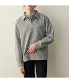 【ルスークホリデー/LE SOUK HOLIDAY】のダンボールスキッパーネックプルオーバー 人気、トレンドファッション・服の通販 founy(ファニー) ファッション Fashion レディースファッション Fashion for Women トップス・カットソー Cut & Sew Tops カジュアルプルオーバー・ニットトップス Pullovers & Knit Tops / Casual Pullovers おすすめ Recommended / Our Picks スキッパー Skipper, Open Collar ワンポイント One Point, Statement Accent エレガント 上品 Elegant thumbnail チャコールグレー|ID: prp329100004813093 ipo3291000000034944852