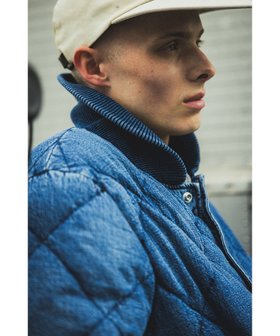 【ビームス/BEAMS / MEN】のREMI RELIEF /【別注】Quillted Down Jacket Indigo 人気、トレンドファッション・服の通販 founy(ファニー) ファッション Fashion メンズファッション Fashion for Men アウトドア Outdoor Clothing インディゴ Indigo Denim キルト Quilt, Quilted Fabric ジャカード／ジャガード Jacquard, Woven Pattern ジャケット Jacket, Outerwear ダウン Down, Puffer バランス Balance, Style Balance パターン Pattern, Design Print フェザー Feather, Feather Detail フロント Front, Front Design 別注 Limited Edition, Custom Order |ID:prp329100004813133