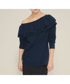 【ジーナシス/JEANASiS】のFrill Offshoulder Pullover LS 人気、トレンドファッション・服の通販 founy(ファニー) ファッション Fashion レディースファッション Fashion for Women トップス・カットソー Cut & Sew Tops カジュアルプルオーバー・ニットトップス Pullovers & Knit Tops / Casual Pullovers おすすめ Recommended / Our Picks インナー Innerwear カットオフ Cut-Off Design サロペット Overalls, Salopette ショルダー Shoulder, Shoulder Strap デニム Denim, Jeans Material バランス Balance, Style Balance フリル Frill, Ruffle ボトム Bottoms, Lower Wear ロマンティック Romantic, Feminine Style ワイド Wide, Wide Fit thumbnail ネイビー|ID: prp329100004813145 ipo3291000000034945332