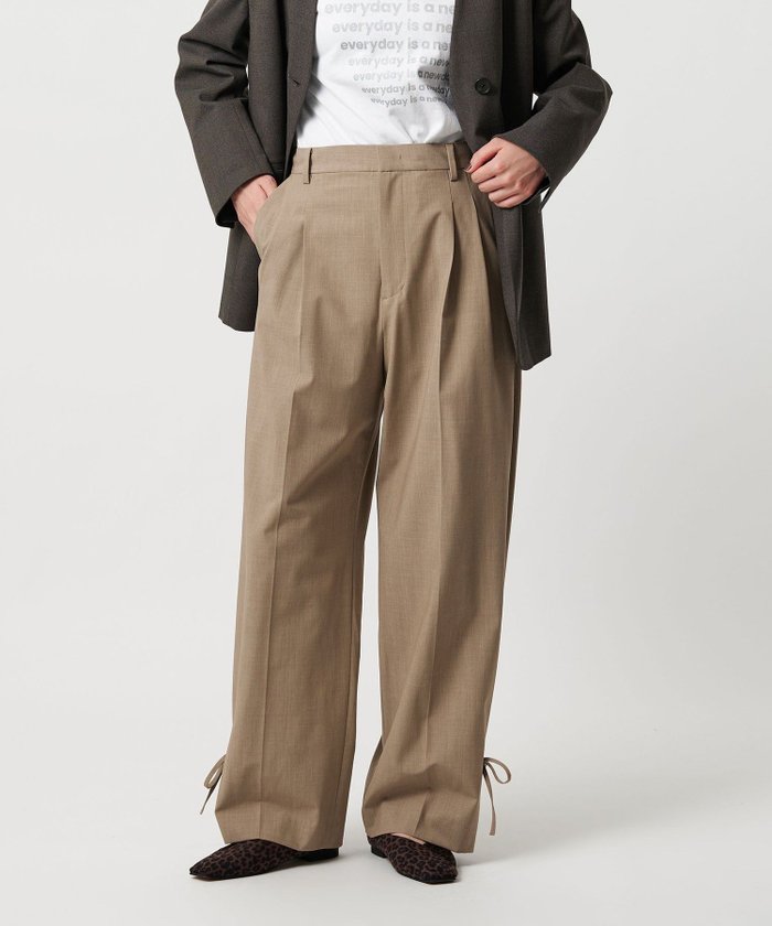 【ビューティ&ユース ユナイテッドアローズ/BEAUTY&YOUTH / UNITED ARROWS】のへムリボン パンツ ウォッシャブル インテリア・キッズ・メンズ・レディースファッション・服の通販 founy(ファニー) https://founy.com/ ファッション Fashion レディースファッション Fashion for Women パンツ Pants & Trousers ウォッシャブル Machine Washable ジャケット Jacket, Outerwear センター Center, Center Line バランス Balance, Style Balance 羽織 Haori, Light Jacket マニッシュ Mannish, Boyish リボン Ribbon, Bow おすすめ Recommended / Our Picks |ID: prp329100004813169 ipo3291000000034945505