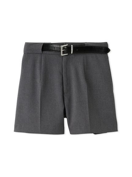 【リリーブラウン/Lily Brown】のベルト付きショートパンツ インテリア・キッズ・メンズ・レディースファッション・服の通販 founy(ファニー) 　ファッション　Fashion　レディースファッション　Fashion for Women　パンツ　Pants & Trousers　ショートパンツ・ハーフパンツ　High-Waisted & Relaxed Shorts　ベルト&ウエストマーク　Belts & Waist Accessories　ショート　Short, Short Length　シンプル　Simple, Minimal　スタイリッシュ　Stylish, Fashionable　スマート　Smart, Elegant　ツイード　Twill, Twill Weave　今季　This Season, Current Season　A/W・秋冬　Autumn/Winter　GRY[006]|ID: prp329100004813211 ipo3291000000034945963