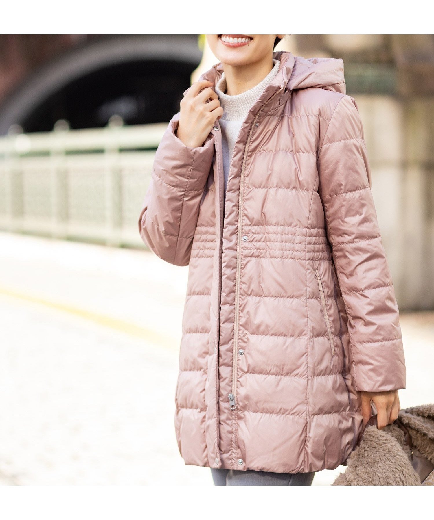 【デコイ/DECOY Since1981】のロングダウンコート インテリア・キッズ・メンズ・レディースファッション・服の通販 founy(ファニー) ファッション Fashion レディースファッション Fashion for Women アウター Coat / Outerwear Collection コート・ロングコート・ピーコート Long Coats, Peacoats & More ダウンジャケット・軽量ダウン Warm & Lightweight Down Jackets ダウン Down, Puffer チェック Check, Plaid, Tartan ロング Long, Long-Length エレガント 上品 Elegant 冬 Winter / This Winter 定番 Standard, Basic Item ピンク|ID: prp329100004813213 ipo3291000000034945990