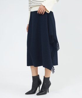 【エポカ/EPOCA】の【La maglia due】 フリンジAライン ニットスカート 人気、トレンドファッション・服の通販 founy(ファニー) ファッション Fashion レディースファッション Fashion for Women スカート Skirts おすすめ Recommended / Our Picks ドレープ Drape, Draping Fabric パターン Pattern, Design Print フリンジ Fringe, Tassel ラップ Wrap, Wrap Design 冬 Winter / This Winter 秋 Autumn |ID:prp329100004813232