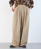 【バンヤードストーム/BARNYARDSTORM】の裏起毛タックイージーパンツ / マシンウォッシャブル ベージュ55|ID: prp329100004813284 ipo3291000000035159130