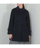 【アマカ/AMACA】のウールカシミヤAラインコート 人気、トレンドファッション・服の通販 founy(ファニー) ファッション Fashion レディースファッション Fashion for Women アウター Coat / Outerwear Collection コート・ロングコート・ピーコート Long Coats, Peacoats & More Aラインコート A-Line Coats サテン Satin, Glossy Fabric ショート Short, Short Length ストライプ Stripe, Striped Pattern パイピング Piping, Trim Design thumbnail ブラックネイビー|ID: prp329100004813295 ipo3291000000034946816