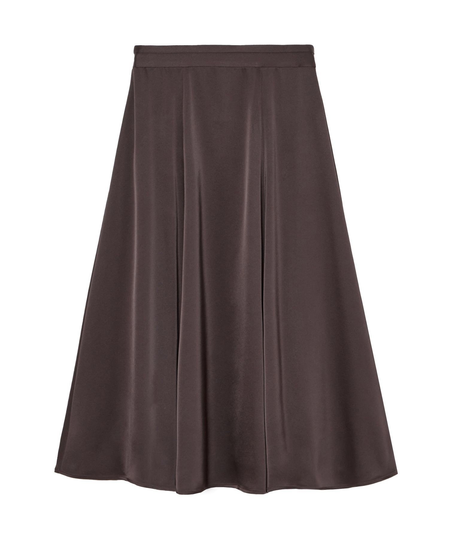 【アナイ/ANAYI】のダブルサテンタックベルトフレアスカート インテリア・キッズ・メンズ・レディースファッション・服の通販 founy(ファニー) 　ファッション　Fashion　レディースファッション　Fashion for Women　スカート　Skirts　Aライン・フレアスカート　A-Line & Flared Skirts　ベルト&ウエストマーク　Belts & Waist Accessories　エレガント 上品　Elegant　サテン　Satin, Glossy Fabric　シンプル　Simple, Minimal　スマート　Smart, Elegant　バランス　Balance, Style Balance　フレア　Flare, Flared　マキシ　Maxi, Full Length　ヨーク　Yoke, Yoke Design　A/W・秋冬　Autumn/Winter　再入荷　Restock / Back in Stock　brown|ID: prp329100004813314 ipo3291000000034947042