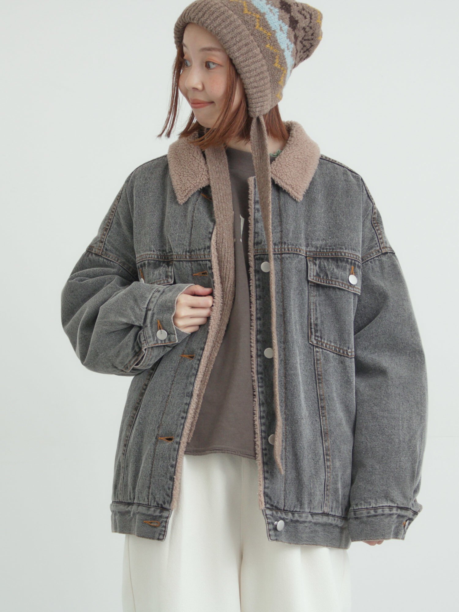 【サマンサモスモス/Samansa Mos2】のデニムボアジャケット 人気、トレンドファッション・服の通販 founy(ファニー) 　ファッション　Fashion　レディースファッション　Fashion for Women　アウター　Coat / Outerwear Collection　レディースジャケット・軽アウター　Jackets　ジャケット　Jacket, Outerwear　デニム　Denim, Jeans Material　 other-1|ID: prp329100004813323 ipo3291000000034947115