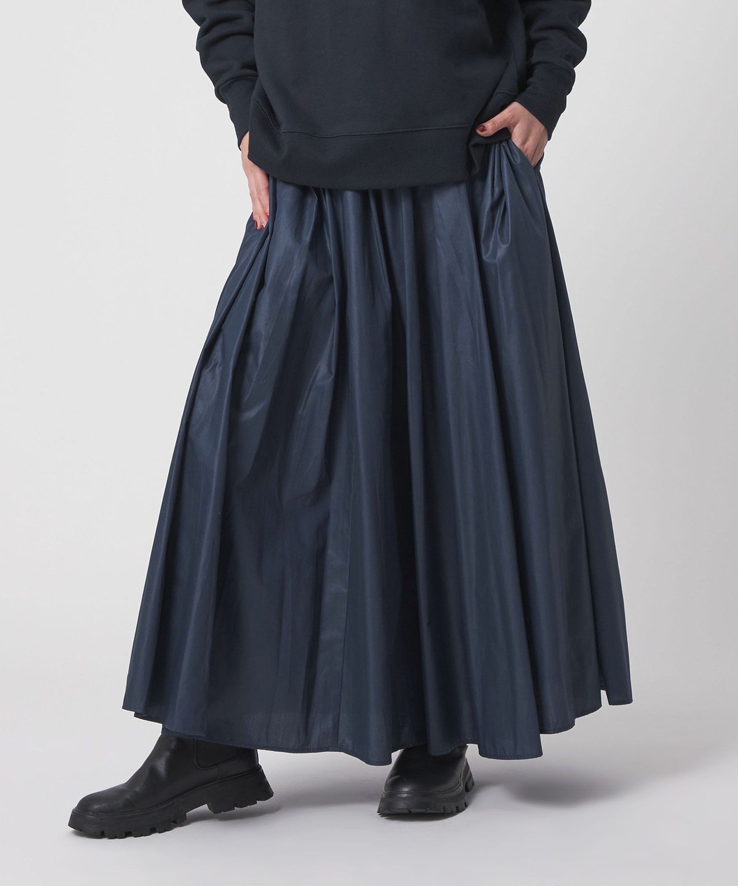 【ユナイテッドアローズ/UNITED ARROWS】のチンツ タックフレアスカート -ウォッシャブル- A DAY IN THE LIFE 人気、トレンドファッション・服の通販 founy(ファニー) 　ファッション　Fashion　レディースファッション　Fashion for Women　スカート　Skirts　Aライン・フレアスカート　A-Line & Flared Skirts　ウォッシャブル　Machine Washable　カットソー　Cut and Sewn Top　ギャザー　Gathered, Ruffled　シンプル　Simple, Minimal　トレンド　Trend, Trending Now　バランス　Balance, Style Balance　フィット　Fit, Slim Fit　フレア　Flare, Flared　アウトレット　Outlet / Clearance　エレガント 上品　Elegant　ビジネス 仕事 通勤　Business / Work / Commuting　 other-1|ID: prp329100004813330 ipo3291000000034947306