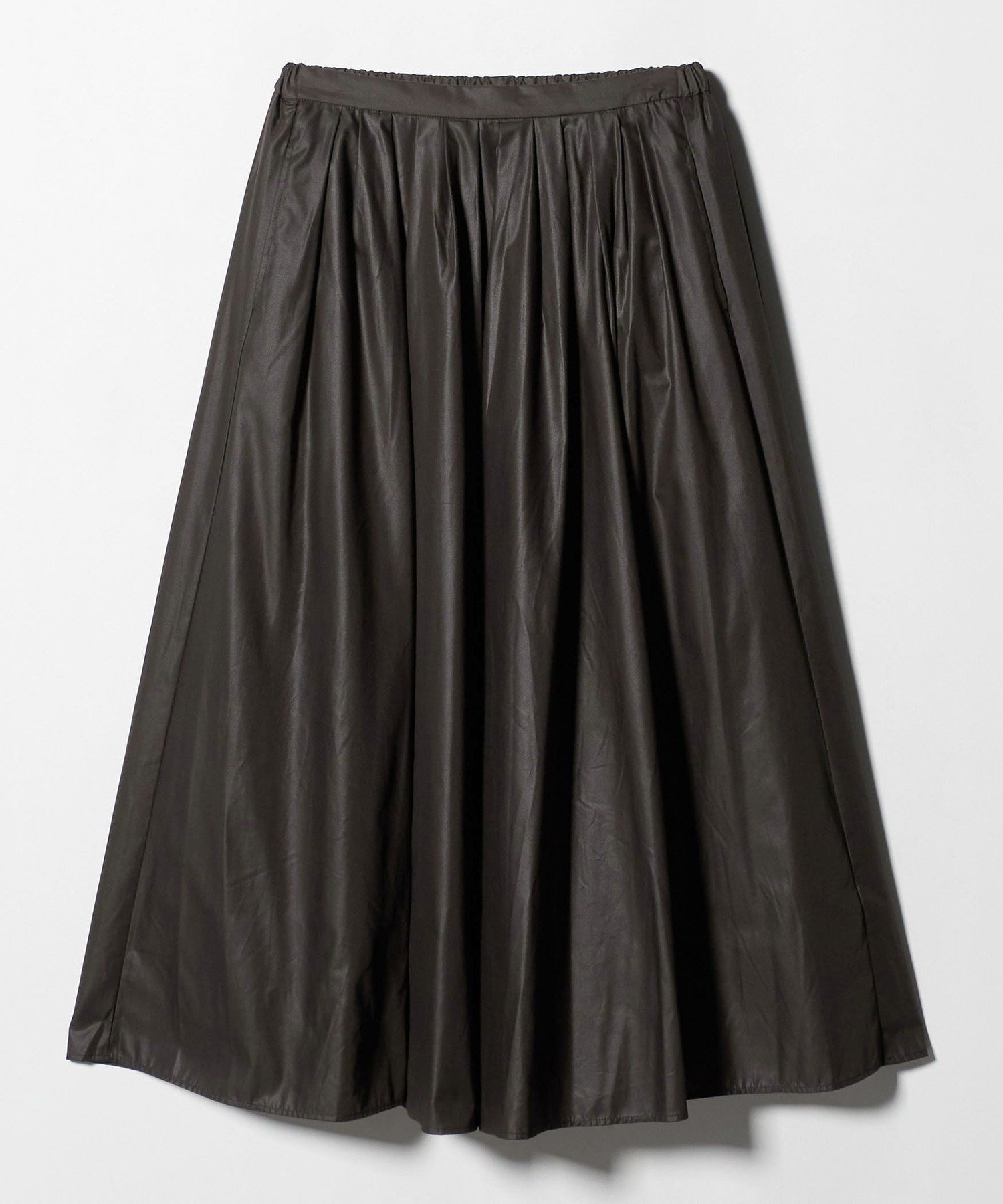 【ユナイテッドアローズ/UNITED ARROWS】のチンツ タックフレアスカート -ウォッシャブル- A DAY IN THE LIFE インテリア・キッズ・メンズ・レディースファッション・服の通販 founy(ファニー) 　ファッション　Fashion　レディースファッション　Fashion for Women　スカート　Skirts　Aライン・フレアスカート　A-Line & Flared Skirts　ウォッシャブル　Machine Washable　カットソー　Cut and Sewn Top　ギャザー　Gathered, Ruffled　シンプル　Simple, Minimal　トレンド　Trend, Trending Now　バランス　Balance, Style Balance　フィット　Fit, Slim Fit　フレア　Flare, Flared　アウトレット　Outlet / Clearance　エレガント 上品　Elegant　ビジネス 仕事 通勤　Business / Work / Commuting　DK.BROWN|ID: prp329100004813330 ipo3291000000034947309