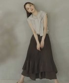 【ノエラ/Noela】のティアードシャイニースカート チャ|ID: prp329100004813335 ipo3291000000034947394